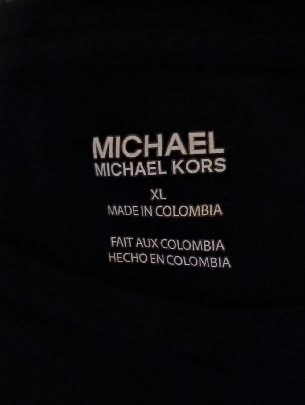 Michael Kors Navy Blue Kors Logo Tee View 2